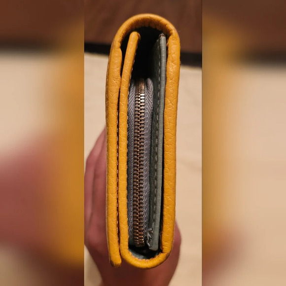 Gucci Orange Pebbled Leather Vintage Long Wallet - Picture 4 of 15